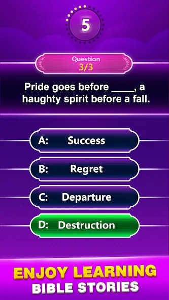 Bible Trivia - Word Quiz Game (Библейская викторина)  [МОД Бесконечные деньги] Screenshot 4