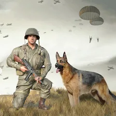 Скачать взломанную Call Of Courage : WW2 Shooting  [МОД Menu] - стабильная версия apk на Андроид