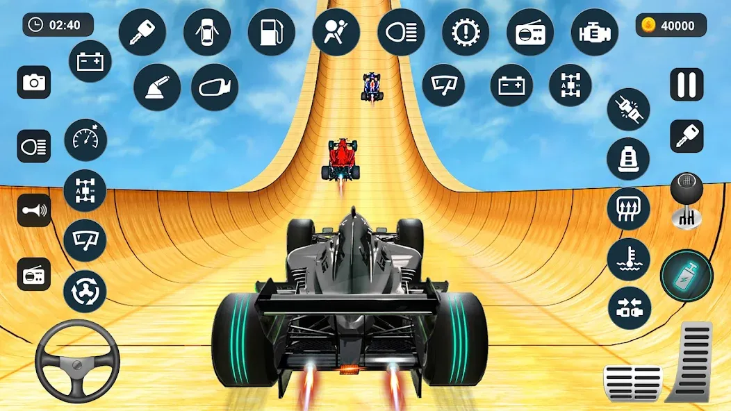 Formula Car Stunt - Car Games (Формула автомобиль трюк)  [МОД Бесконечные монеты] Screenshot 2