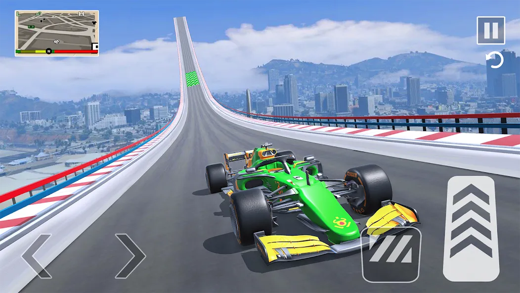 Formula Car Stunt - Car Games (Формула автомобиль трюк)  [МОД Бесконечные монеты] Screenshot 4
