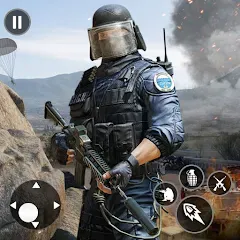 Взломанная Gun Shooting Games Fps Offline  [МОД Unlocked] - полная версия apk на Андроид