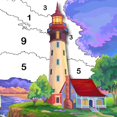 Взломанная Hey Color Paint by Number Art  [МОД Mega Pack] - полная версия apk на Андроид