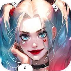 Скачать взлом Clown Color, Paint by number  [МОД Unlimited Money] - стабильная версия apk на Андроид