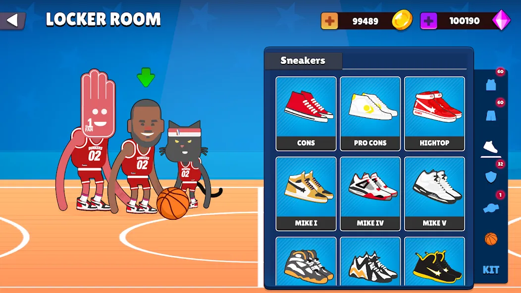 Dunkers 2 (Данкерс 2)  [МОД Бесконечные монеты] Screenshot 3