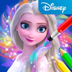 Взлом Disney Coloring World (Дисней)  [МОД Бесконечные деньги] - полная версия apk на Андроид