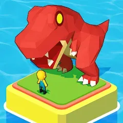 Взломанная Dino Tycoon - 3D Building Game  [МОД Все открыто] - полная версия apk на Андроид