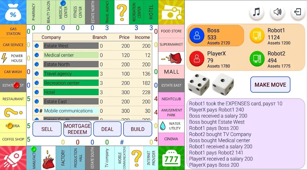 Monopolist Business Dice Board  [МОД Unlimited Money] Screenshot 1